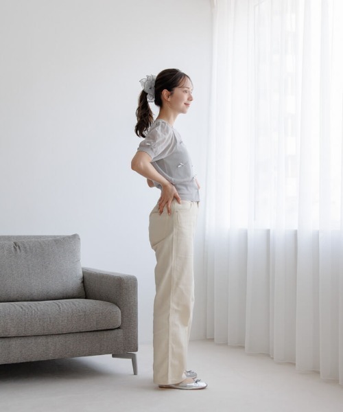 flower（フラワー）の「オーバーラップシュシュ（シュシュ・レディース・カーキ/ホワイト・FREE）」の18枚目の写真