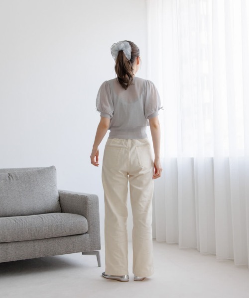 flower（フラワー）の「オーバーラップシュシュ（シュシュ・レディース・カーキ/ホワイト・FREE）」の20枚目の写真