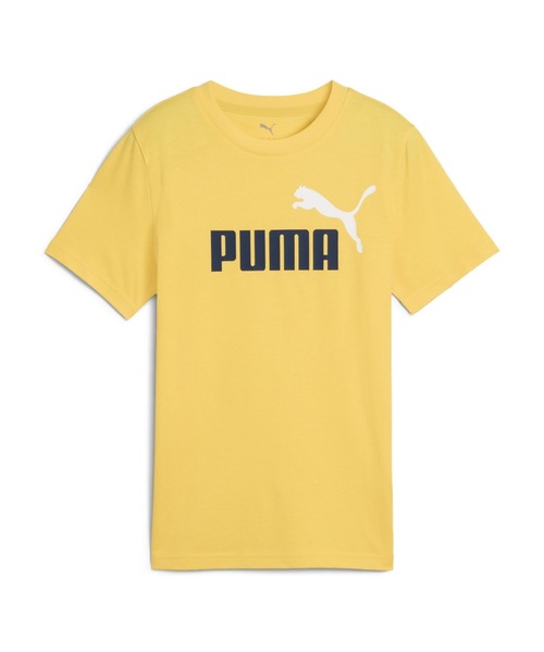 PUMA（プーマ）の「プーマ PUMA ESS 2 COLOR NO.1 ロゴ Tシャツ B_（Tシャツ/カットソー・キッズ・オリーブ/ブラック/オレンジ/レッド・120cm/130cm/140cm/150cm/160cm）」の4枚目の写真