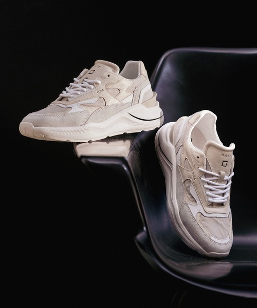 D.A.T.E. Fuga デイト 22.5 フーガ　金子綾 DATE D.A.T.E.×金子綾さんコラボ】別注ダットスニーカーGY | Whim