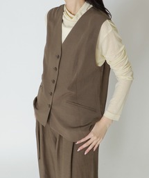 B7 / rayon linen vest(レーヨンリネンベスト)