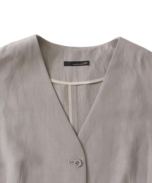 DRESSLAVE（ドレスレイブ）の「B7 / rayon linen vest(レーヨンリネンベスト)（ベスト・レディース・グレー/ブラウン・38）」の9枚目の写真