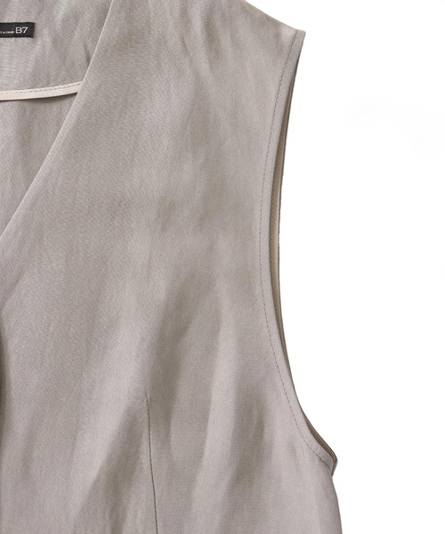 DRESSLAVE（ドレスレイブ）の「B7 / rayon linen vest(レーヨンリネンベスト)（ベスト・レディース・グレー/ブラウン・38）」の10枚目の写真