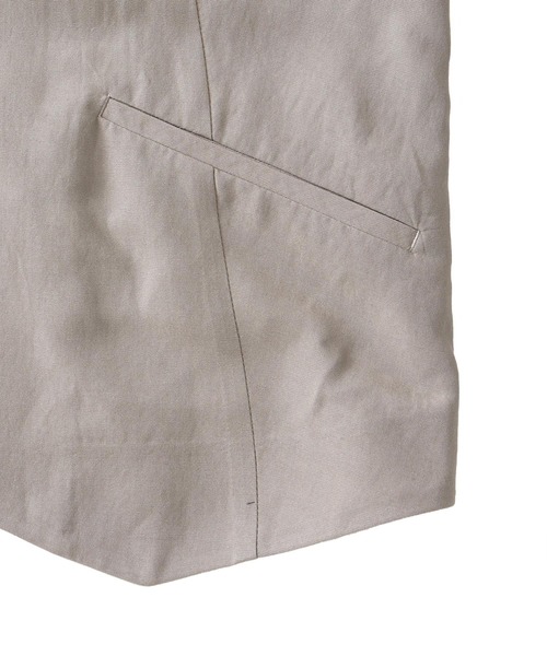 DRESSLAVE（ドレスレイブ）の「B7 / rayon linen vest(レーヨンリネンベスト)（ベスト・レディース・グレー/ブラウン・38）」の11枚目の写真