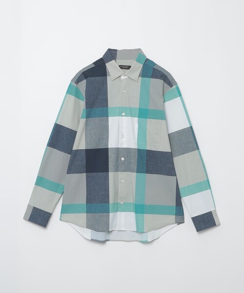 BLACK LABEL CRESTBRIDGE（ブラックレーベル・クレストブリッジ）の「ナイロントリコットクレストブリッジチェックシャツ（シャツ/ブラウス・メンズ・ライトグレー/ベージュ系その他6/ブルー系その他7・M/L/S/XL）」の13枚目の写真