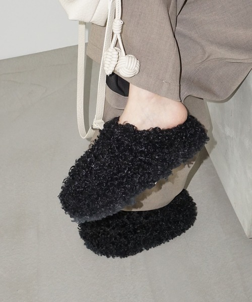 chuclla（チュクラ）の「プードルボア 厚底スリッポン chs25a001（その他シューズ・レディース・ブラック/ブラウン・40/39/38/37/36）」の22枚目の写真