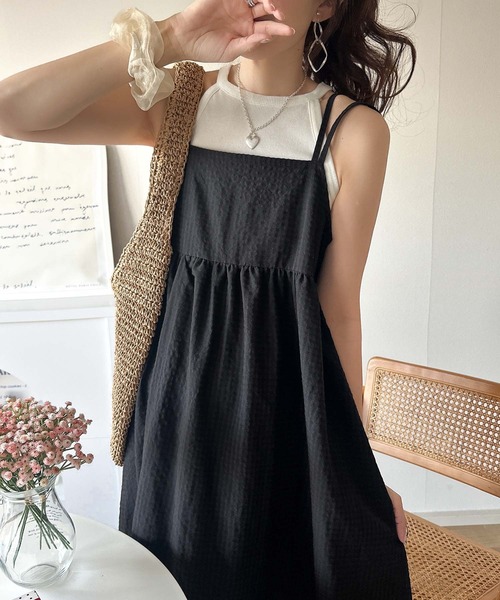 セール】後ろ姿も可愛く盛れちゃう♪サッカー素材バックリボンフレア