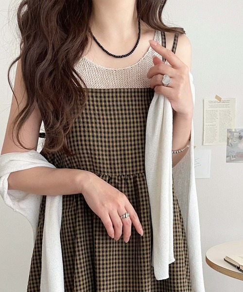 classicalelf(クラシカルエルフ)の「【S・XL 4月上旬再入荷】後ろ姿も可愛く盛れちゃう♪サッカー素材バックリボンフレアキャミワンピ(ワンピース・レディース・ブラック/ブラウン系その他/チャコールグレー×ブラック・LARGE/MEDIUM/SMALL/X-LARGE)」の22枚目の写真