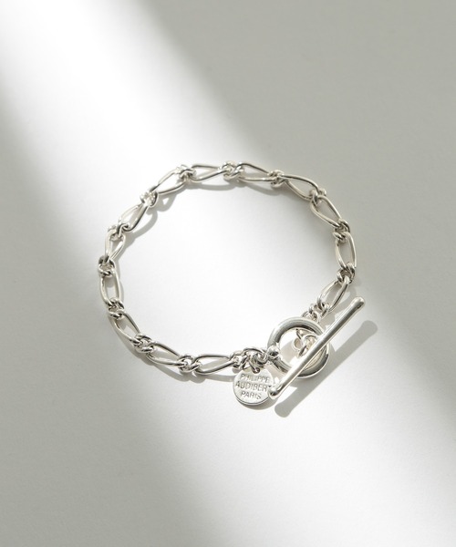 PHILIPPE AUDIBERT(フィリップ オーディベール)の「【PHILIPPE AUDIBERT】マンテルシルバーチェーンブレスレット bracelet Sarah laiton BRS5231(ブレスレット・レディース・シルバー・FREE)」の1枚目の写真