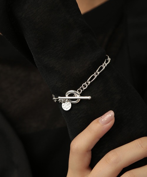 PHILIPPE AUDIBERT(フィリップ オーディベール)の「【PHILIPPE AUDIBERT】マンテルシルバーチェーンブレスレット bracelet Sarah laiton BRS5231(ブレスレット・レディース・シルバー・FREE)」の2枚目の写真