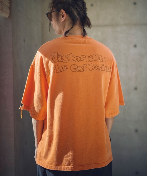 tシャツ ADAMPATEK/distortion short sleeve T/エフェクタープリント半袖T(AP2514020) レディース メンズ ADAM PATEK tシャツ ADAMPATEK/distortion short sleeve T