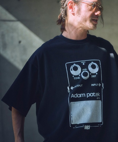 ADAM PATEK(アダムパテック)の「ADAMPATEK/distortion short sleeve T/エフェクタープリント半袖T(AP2514020)(Tシャツ/カットソー・レディース・オレンジ/ホワイト/ブラック・1/2)」の3枚目の写真