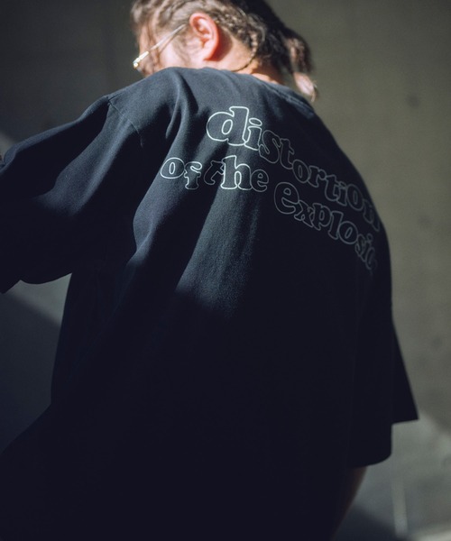 ADAM PATEK(アダムパテック)の「ADAMPATEK/distortion short sleeve T/エフェクタープリント半袖T(AP2514020)(Tシャツ/カットソー・レディース・オレンジ/ホワイト/ブラック・1/2)」の6枚目の写真
