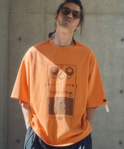 ADAM PATEK(アダムパテック)の「ADAMPATEK/distortion short sleeve T/エフェクタープリント半袖T(AP2514020)(Tシャツ/カットソー・レディース・オレンジ/ホワイト/ブラック・1/2)」の8枚目の写真