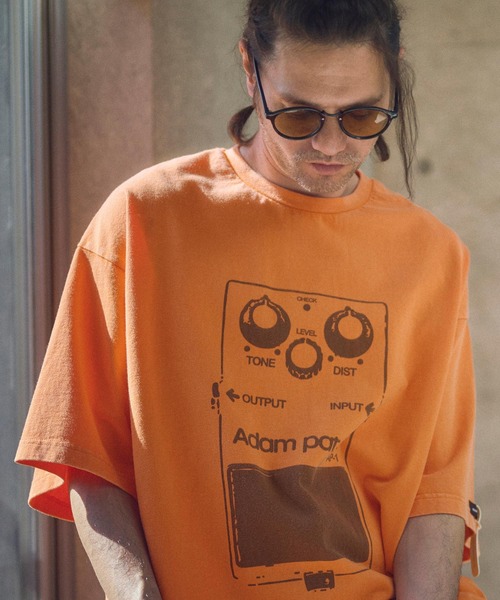 ADAM PATEK(アダムパテック)の「ADAMPATEK/distortion short sleeve T/エフェクタープリント半袖T(AP2514020)(Tシャツ/カットソー・レディース・オレンジ/ホワイト/ブラック・1/2)」の20枚目の写真