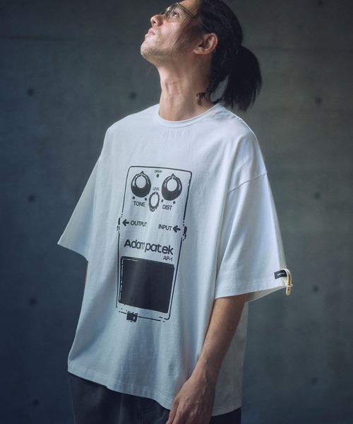 tシャツ ADAMPATEK/distortion short sleeve T/エフェクタープリント半袖T(AP2514020) レディース メンズ ADAMPATEK/distortion short sleeve T/エフェクタープリント半袖