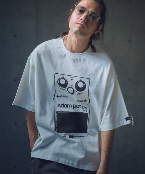 ADAM PATEK(アダムパテック)の「ADAMPATEK/distortion short sleeve T/エフェクタープリント半袖T(AP2514020)(Tシャツ/カットソー・レディース・オレンジ/ホワイト/ブラック・1/2)」の13枚目の写真