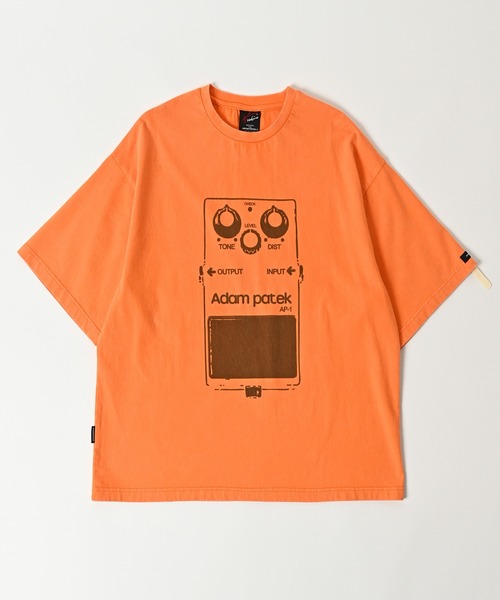 tシャツ 「ADAMPATEK/アダムパテック」distortion short sleeve T/エフェクタープリント半袖T レディース ADAM PATEK tシャツ ADAMPATEK/distortion short sleeve T