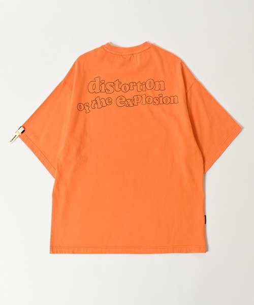 tシャツ ADAMPATEK/distortion short sleeve T/エフェクタープリント半袖T(AP2514020) レディース メンズ ADAMPATEK/distortion short sleeve T/エフェクタープリント半袖