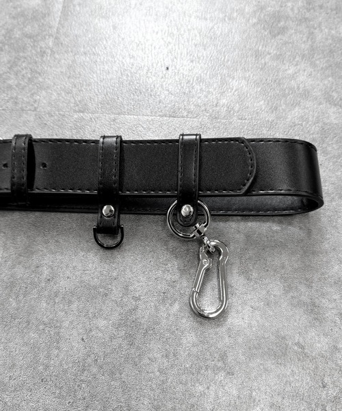 LVEU.（ラブユ.）の「【LVEU.】デザインポーチベルト / ベルト アクセサリー ケース 2way 合成皮革 合皮 ブラック（ベルト・レディース・ブラック・FREE）」の16枚目の写真