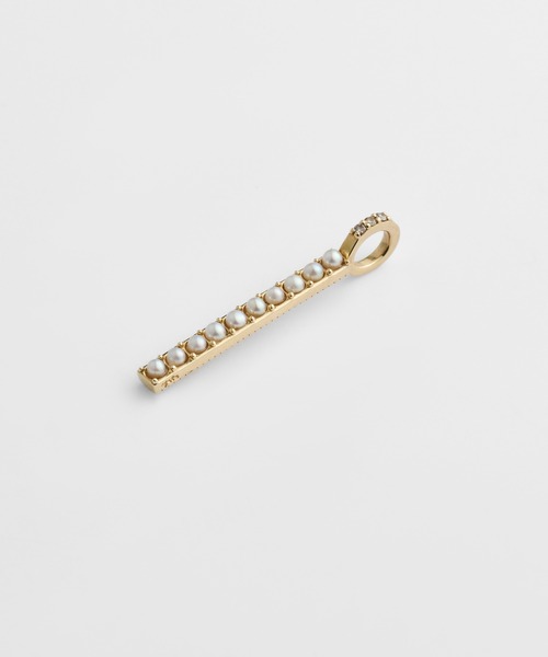 agete　パールチャーム K10クォーツ／パールチャーム｜ネックレスチャーム｜アガット