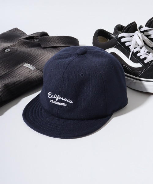 CALIFORNIA HAVE A NICE TIME !（カリフォルニアハブァナイスタイム）の「CALIFORNIA HAVE A NICE TIME! KANOKO SHORT BRIM CAP ツバ短い アンパイア 軽量（キャップ・メンズ・ブラック/ベージュ/ネイビー・FREE）」の3枚目の写真
