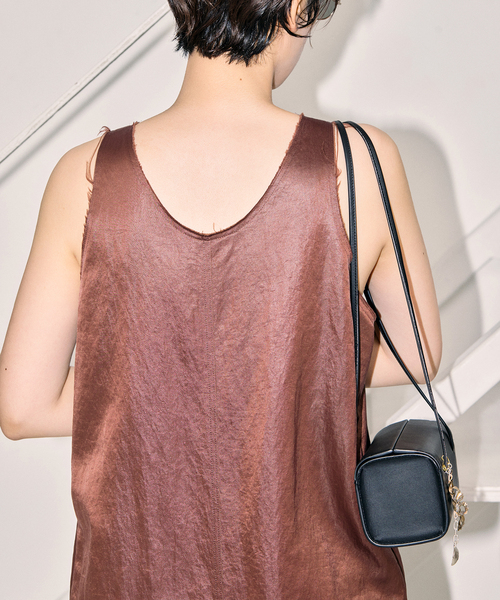 CITYSHOP AMERICAN SLEEVE DRESSワンピース ブラウン セール】AMERICAN SLEEVE DRESS：ワンピース（ワンピース