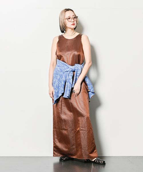 CITYSHOP（シティーショップ）の「AMERICAN SLEEVE DRESS：ワンピース（ワンピース・レディース・ブラック/ブラウン系その他・36/38）」の9枚目の写真