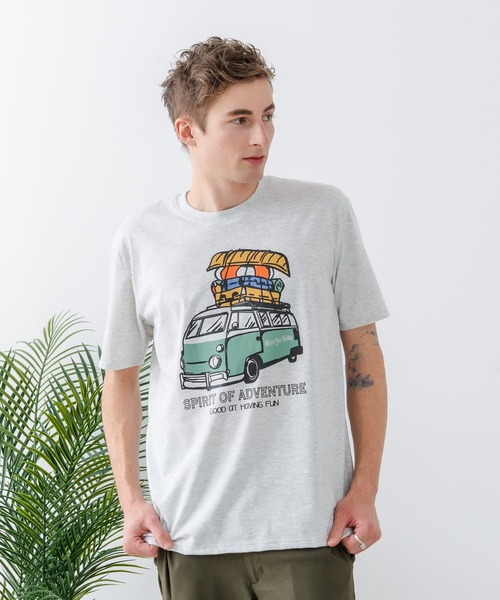 UNIIT（ユニット）の「【汗染みの目立ちにくいTシャツ ZEROSTAIN/ゼロステイン】プリントTシャツ 防汚 ＵＶカット ワーゲンバスライク フィッシング 釣り　 トラウト（Tシャツ/カットソー・メンズ・ホワイト系その他2/ブルー系その他/ベージュ系その他/ブルー系その他2・LARGE/X-LARGE/MEDIUM）」の6枚目の写真