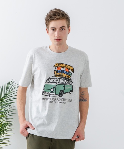 UNIIT（ユニット）の「【汗染みの目立ちにくいTシャツ ZEROSTAIN/ゼロステイン】プリントTシャツ 防汚 ＵＶカット ワーゲンバスライク フィッシング 釣り　 トラウト（Tシャツ/カットソー・メンズ・ホワイト系その他2/ブルー系その他/ベージュ系その他/ブルー系その他2・LARGE/X-LARGE/MEDIUM）」の7枚目の写真