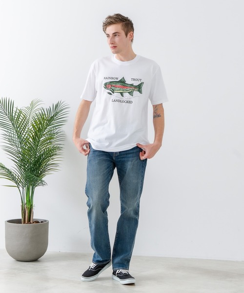 UNIIT（ユニット）の「【汗染みの目立ちにくいTシャツ ZEROSTAIN/ゼロステイン】プリントTシャツ 防汚 ＵＶカット ワーゲンバスライク フィッシング 釣り　 トラウト（Tシャツ/カットソー・メンズ・ホワイト系その他2/ブルー系その他/ベージュ系その他/ブルー系その他2・LARGE/X-LARGE/MEDIUM）」の22枚目の写真
