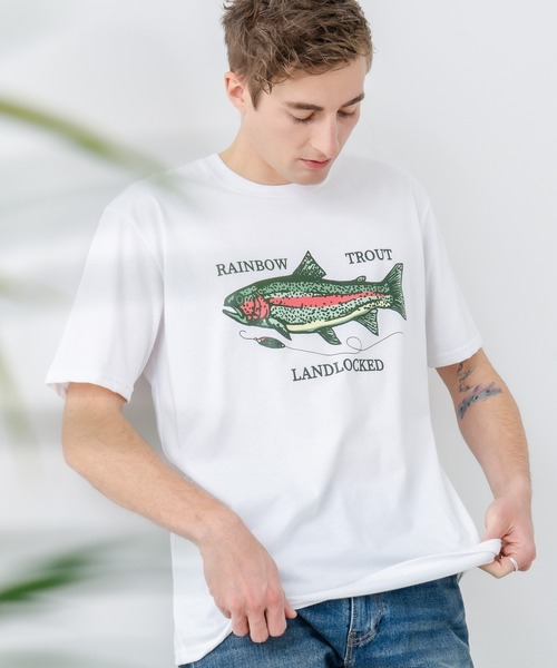 UNIIT（ユニット）の「【汗染みの目立ちにくいTシャツ ZEROSTAIN/ゼロステイン】プリントTシャツ 防汚 ＵＶカット ワーゲンバスライク フィッシング 釣り　 トラウト（Tシャツ/カットソー・メンズ・ホワイト系その他2/ブルー系その他/ベージュ系その他/ブルー系その他2・LARGE/X-LARGE/MEDIUM）」の9枚目の写真