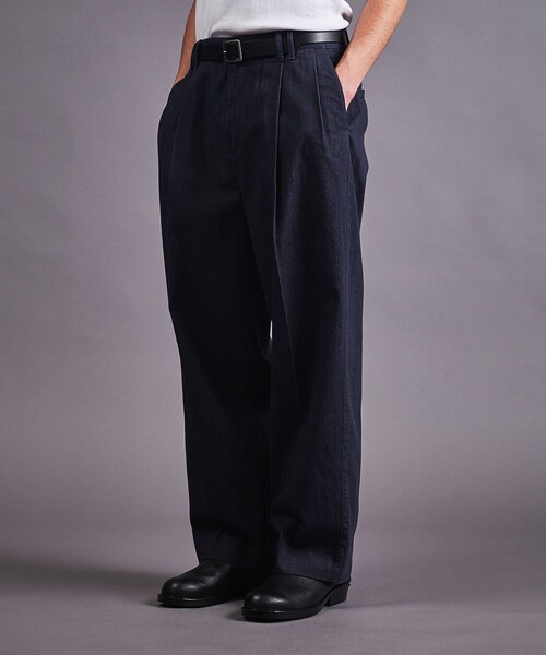 MONKEY TIME（モンキータイム）の「ライトオンス エイジレス デニム 2P ワイド パンツ（デニムパンツ・メンズ・ネイビー/ブラック・S/XL/L/M）」の3枚目の写真