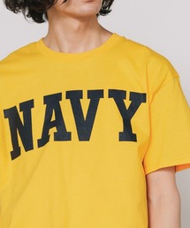 NAVY CORE TEE クルーネック半袖Tシャツ フロントロゴ メンズ 秋物 秋服 2026年秋冬