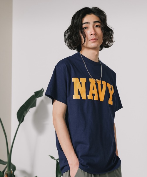ROOPTOKYO(ループトウキョウ)の「NAVY CORE TEE クルーネック半袖Tシャツ フロントロゴ メンズ 夏物 夏服(Tシャツ/カットソー・メンズ・ネイビー/ゴールド/グリーン・L/XL/M)」の15枚目の写真