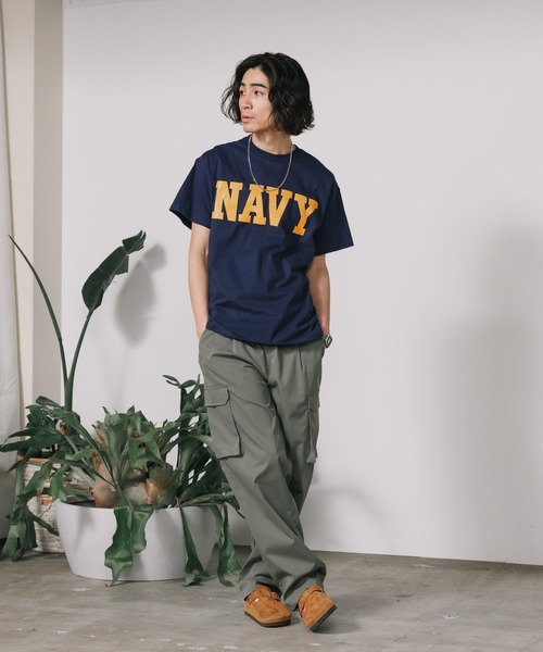 ROOPTOKYO(ループトウキョウ)の「NAVY CORE TEE クルーネック半袖Tシャツ フロントロゴ メンズ 夏物 夏服(Tシャツ/カットソー・メンズ・ネイビー/ゴールド/グリーン・L/XL/M)」の17枚目の写真