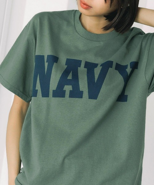 ROOPTOKYO(ループトウキョウ)の「NAVY CORE TEE クルーネック半袖Tシャツ フロントロゴ メンズ 夏物 夏服(Tシャツ/カットソー・メンズ・ネイビー/ゴールド/グリーン・L/XL/M)」の14枚目の写真