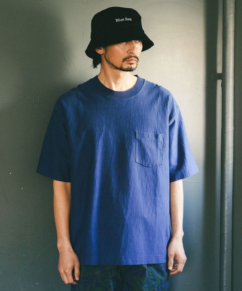 BAYFLOW（ベイフロー）の「[USAコットン]ヘビーウェイトクルーネック半袖Tシャツ（Tシャツ/カットソー・メンズ・イエロー/グリーン/ブラック/オフホワイト/ブルー・MEDIUM/LARGE）」の4枚目の写真