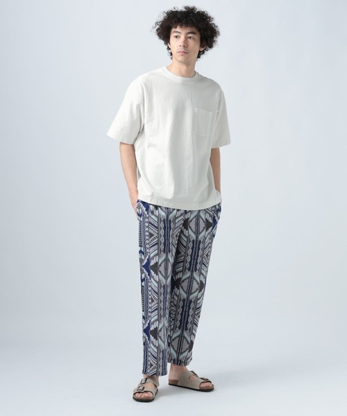 BAYFLOW（ベイフロー）の「[USAコットン]ヘビーウェイトクルーネック半袖Tシャツ（Tシャツ/カットソー・メンズ・イエロー/グリーン/ブラック/オフホワイト/ブルー・MEDIUM/LARGE）」の7枚目の写真