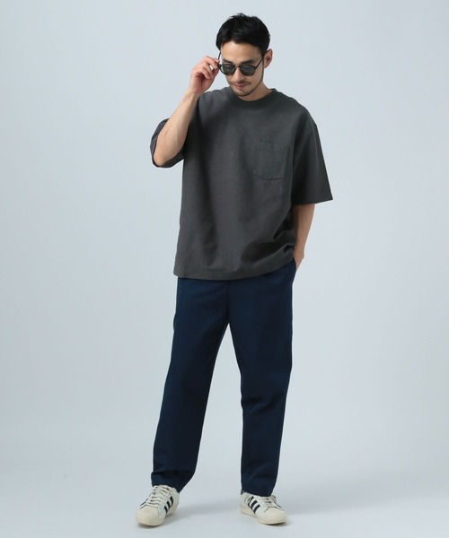 BAYFLOW（ベイフロー）の「[USAコットン]ヘビーウェイトクルーネック半袖Tシャツ（Tシャツ/カットソー・メンズ・イエロー/グリーン/ブラック/オフホワイト/ブルー・MEDIUM/LARGE）」の11枚目の写真