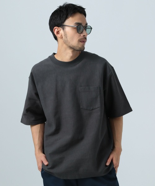 BAYFLOW（ベイフロー）の「[USAコットン]ヘビーウェイトクルーネック半袖Tシャツ（Tシャツ/カットソー・メンズ・イエロー/グリーン/ブラック/オフホワイト/ブルー・MEDIUM/LARGE）」の12枚目の写真