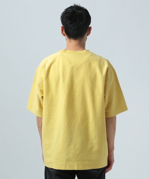 ビンテージ　ダブルフェイスtシャツ フェードネイビー✖イエロー好配色 ビンテージ ダブルフェイスtシャツ フェードネイビー✖イエロー好配色