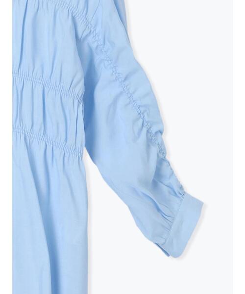 Lugnoncure（ルノンキュール）の「シャーリングバンドカラーシャツ（シャツ/ブラウス・レディース・オフホワイト/ブルー/グレー・F）」の18枚目の写真