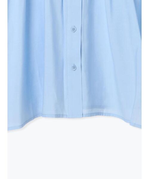 Lugnoncure（ルノンキュール）の「シャーリングバンドカラーシャツ（シャツ/ブラウス・レディース・オフホワイト/ブルー/グレー・F）」の19枚目の写真