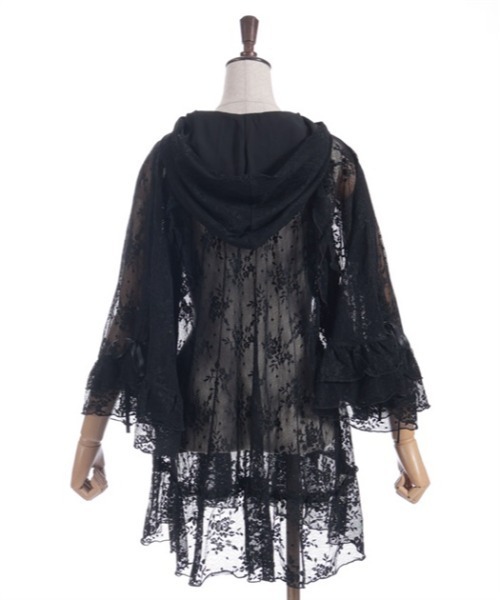 axes femme（アクシーズファム）の「レースロングパーカー（パーカー・レディース・ホワイト/ブラック・FREE）」の20枚目の写真