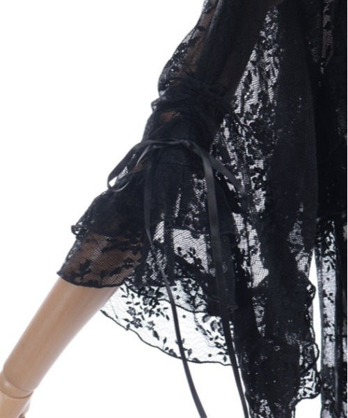 axes femme（アクシーズファム）の「レースロングパーカー（パーカー・レディース・ホワイト/ブラック・FREE）」の13枚目の写真