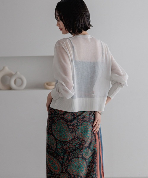 石臼　約15kg セール】シアークルーカーディガン 326639（カーディガン/ボレロ