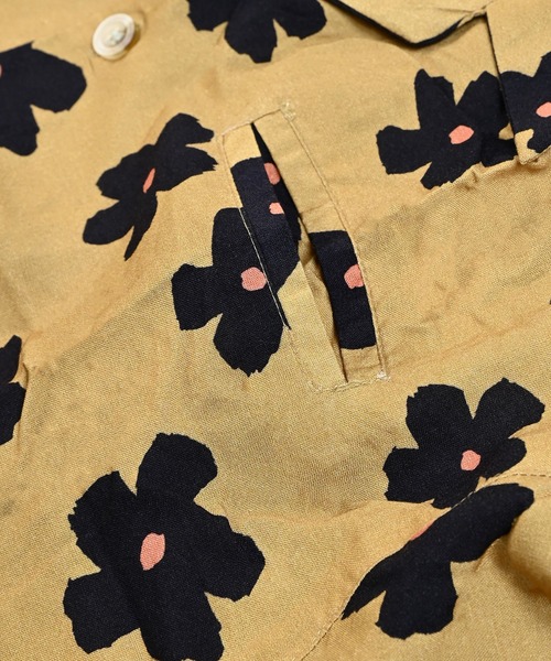 MARKEY'S（マーキーズ）の「総柄オープンカラー半袖シャツ/おとな（シャツ/ブラウス・レディース・ブルー/ベージュ・170cm）」の7枚目の写真