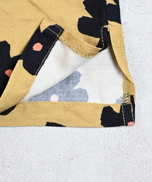 MARKEY'S（マーキーズ）の「総柄オープンカラー半袖シャツ/おとな（シャツ/ブラウス・レディース・ブルー/ベージュ・170cm）」の8枚目の写真