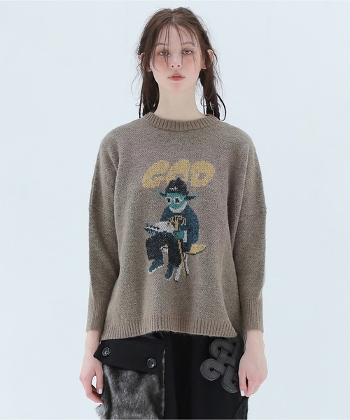 bedsidedrama ニットセーター bedsidedrama（ベットサイドドラマ）の「GOD Only Knows Knit